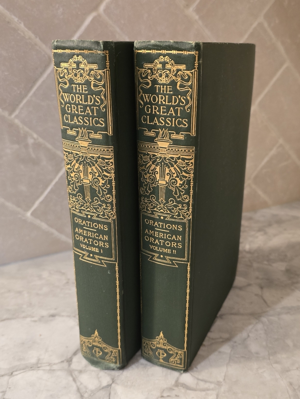 Antique Books World's Great Classics: Orations of American Orators Vol. 1 & 2